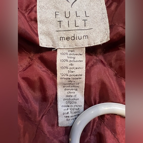 Full Tilt iridescent girls jacket size M - Picture 9 of 9